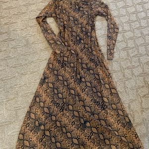 Zara reptile print dress!